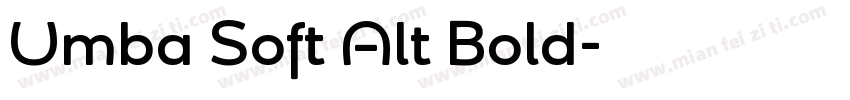 Umba Soft Alt Bold字体转换